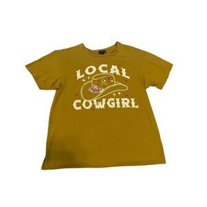 Originality Local Cowgirl T Shirt Western Glitter Floral Rose Lounge